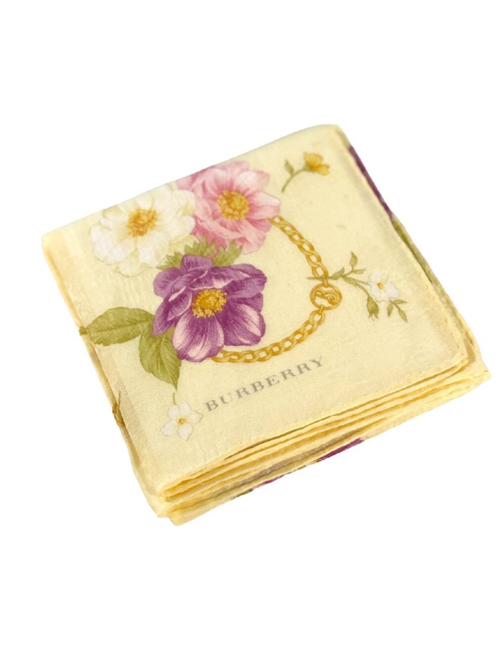 Burberry London Floral Cotton Scarf